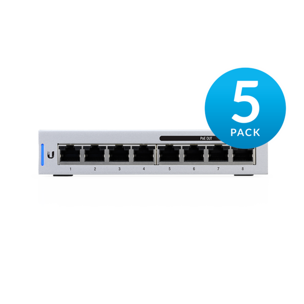 UniFi Switch 8 Port 60W, 5 Pack