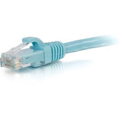 1FT CAT6A SNAGLESS UTP CABLE-AQUA