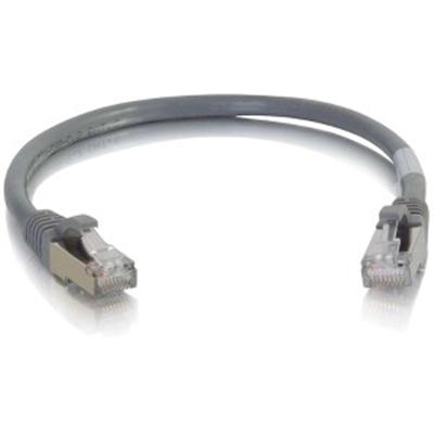 6IN CAT6A SNAGLESS STP CABLE-GRY