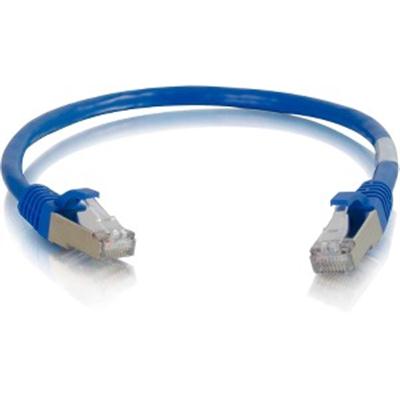 6IN CAT6A SNAGLESS STP CABLE-BLU