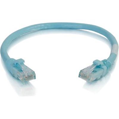 6IN CAT6A SNAGLESS UTP CABLE-AQUA