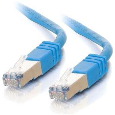 7FT CAT5E MOLDED STP CABLE-BLU