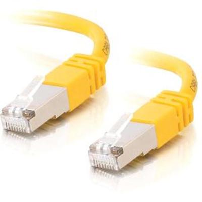 7FT CAT5E MOLDED STP CABLE-YLW