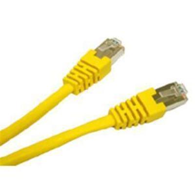25FT CAT5E MOLDED STP CABLE-YLW