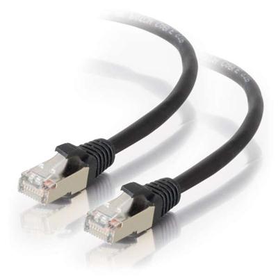 14FT CAT5E MOLDED STP CABLE-BLK