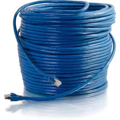 75FT CAT6 SNAGLESS SOLID STP CABLE-BLU